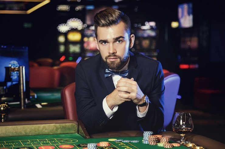 Pemain menikmati permainan Live Casino dengan dealer profesional secara interaktif